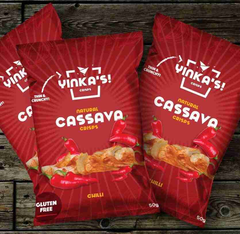 100% Gluten-Free Cassava Salted & Chilli Crips / Manioc / Chips / 2000 Packs / OTIGATI / Produced In Kenya
